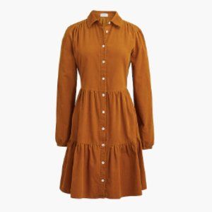 J. Crew Corduroy Mini ShirtDress
